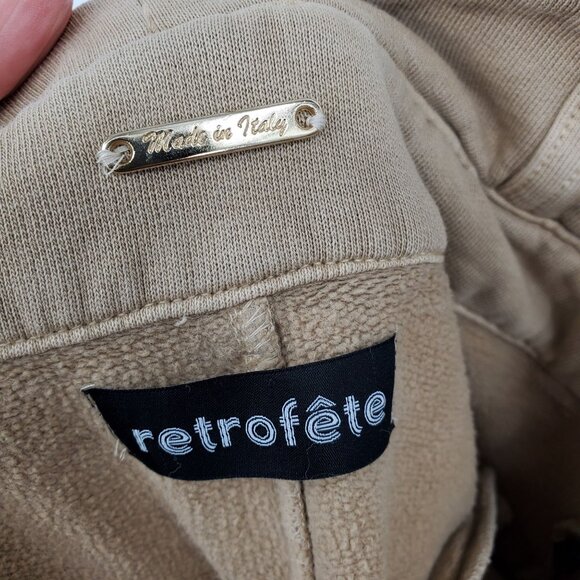 Retrofete High Waisted Brown Women's Straight Leg Pants Size Medium - Picture 3 of 12